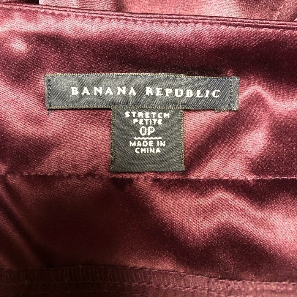 Womens Banana Republic Plum Wine Colored Dress Size 0P - Picture 3 of 4